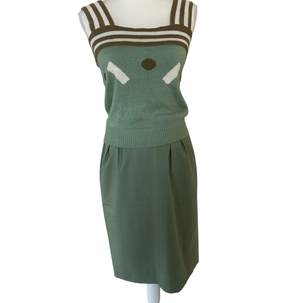 Christian Dior Sweater and Skirt Set